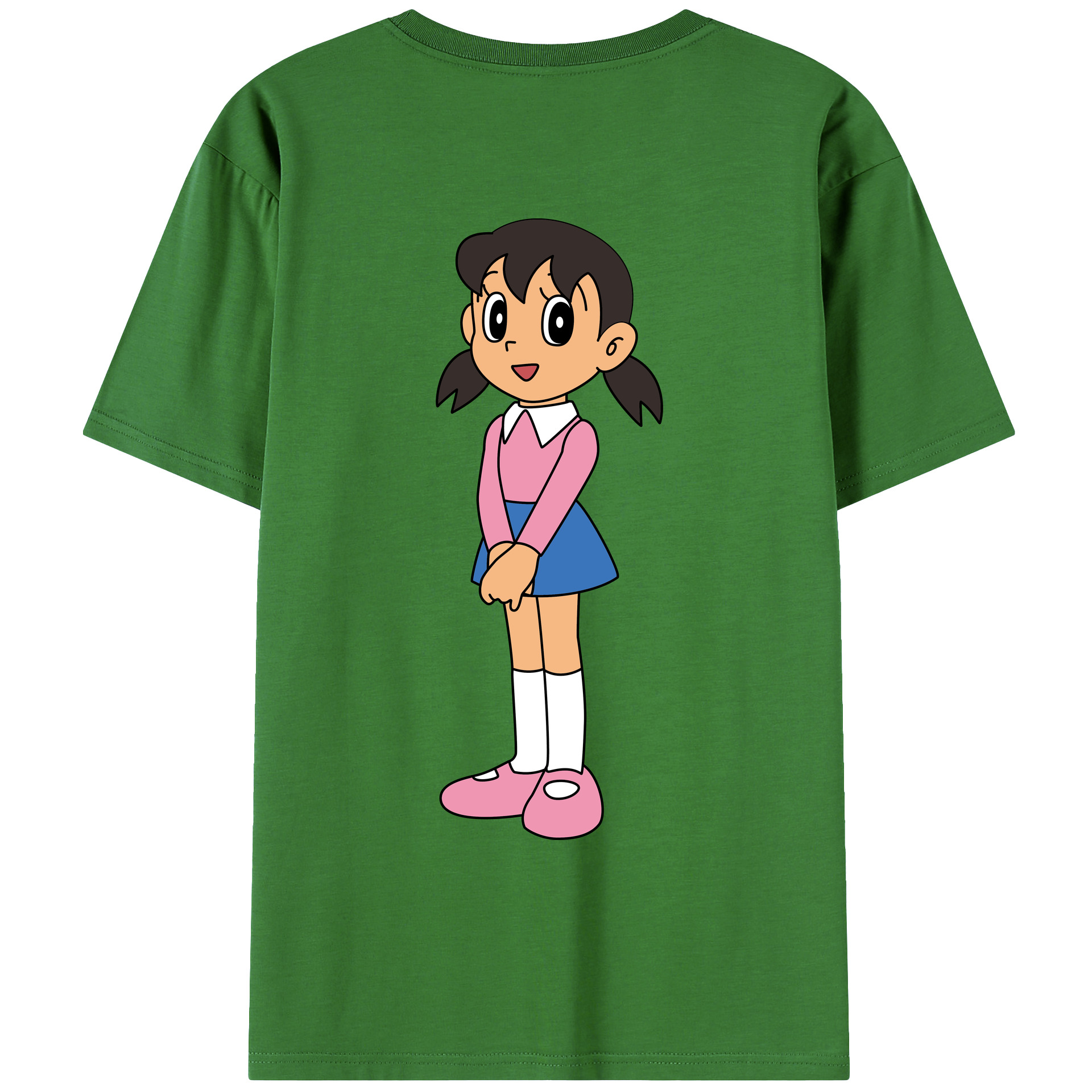 （画像用） ドラえもん みなもと しずか Doraemon Shizuka Minamoto レディース半袖Tシャツ(バックプリント)